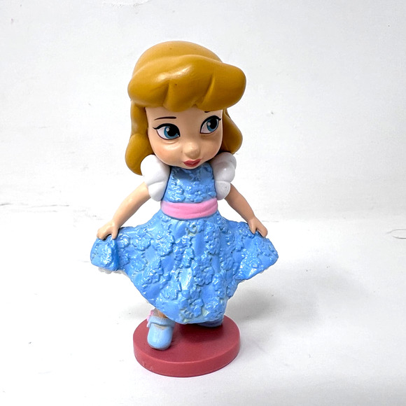 Disney Animators Princess Figure Lot of 6 Arial Cinderella Belle Mulan Tiana 3" - Picture 6 of 9